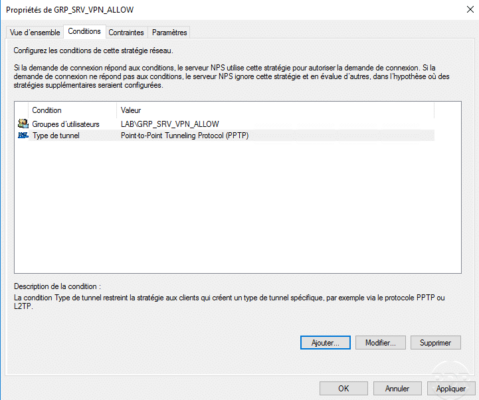 condition added to the VPN server