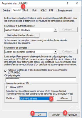Select certificate