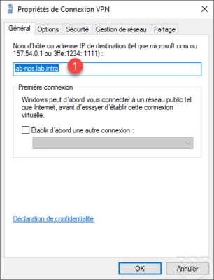 Connection host name