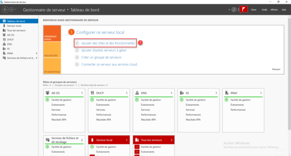 GEstionnaire de serveur / Server Manager