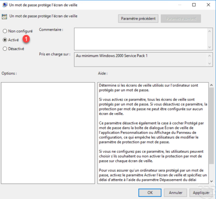 Screensave with password