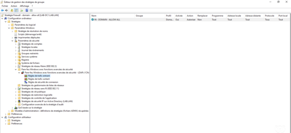 firewall rule added