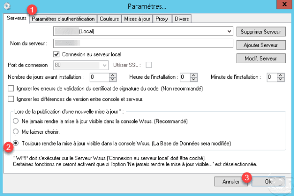 WPP parameters
