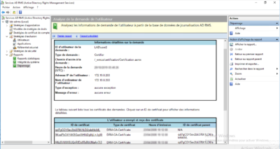 AD RMS - Troubleshooting Report