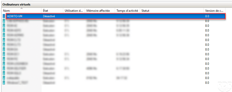 Computer created on Hyper-V