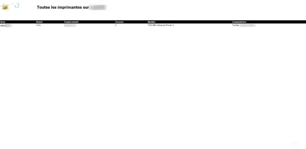 Printer list on IPP