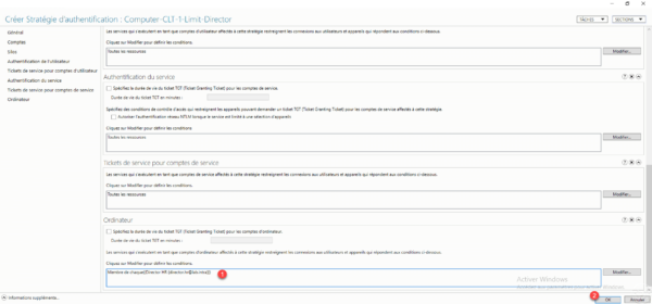 Configured policy