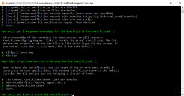 IIS Central Certificate Store (.pfx per domain)