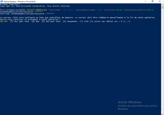 Confirm command