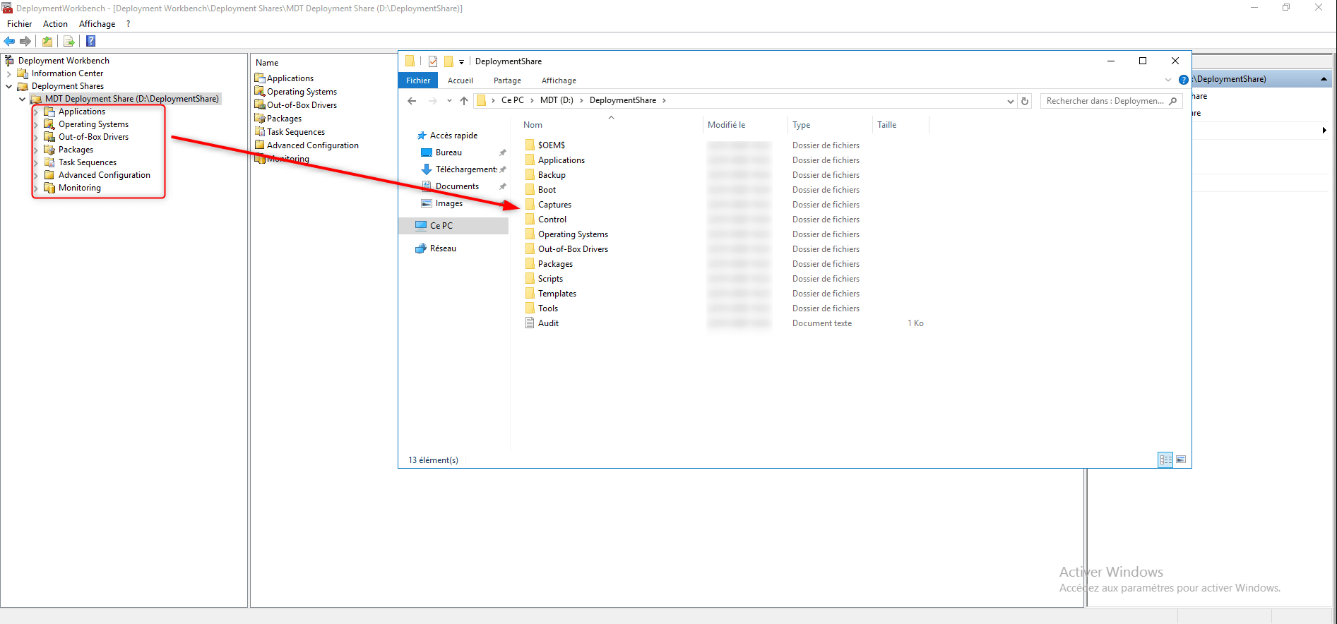 Aperçu par l'explorer Windows