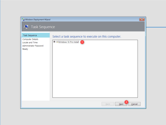 Select Task Sequence