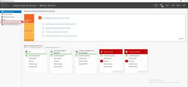 Gestionnaire de serveur