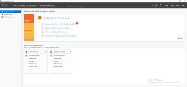 Gestionnaire de serveur