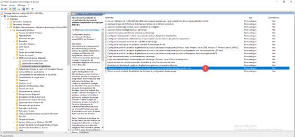 Sélectionner la méthode de récupération des lecteurs systèmes d'exploitation protégés par Bitlocker