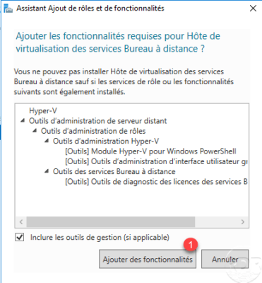 Confirm add Hyper-V feature for VDI