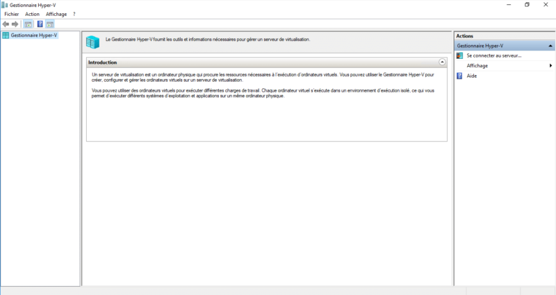 Console Hyper-V