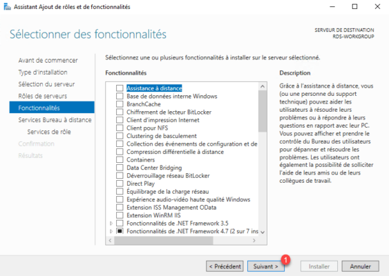 Features list