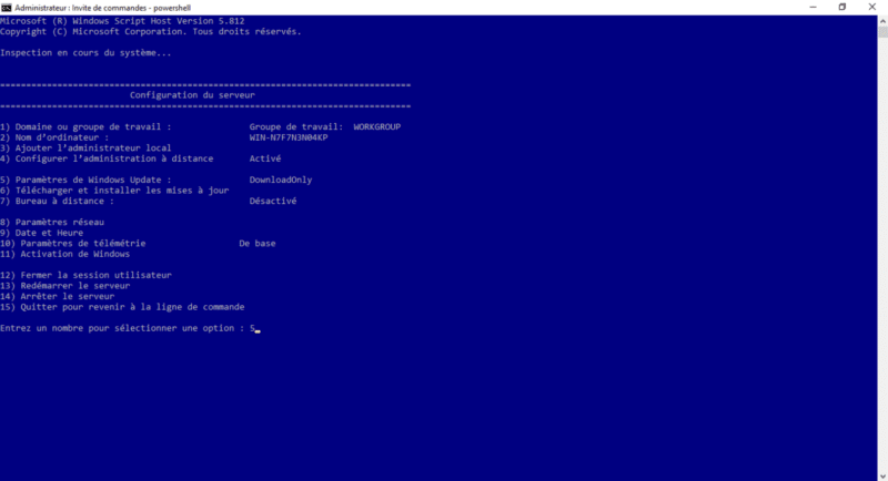 sconfig options