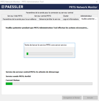 PRTG start services
