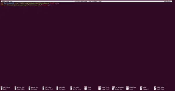 Add nginx repo