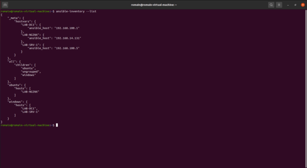 ansible-inventory