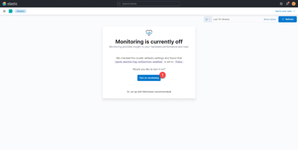 ELK enable monitoring