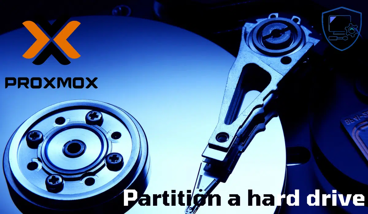 Proxmox: partition a disk