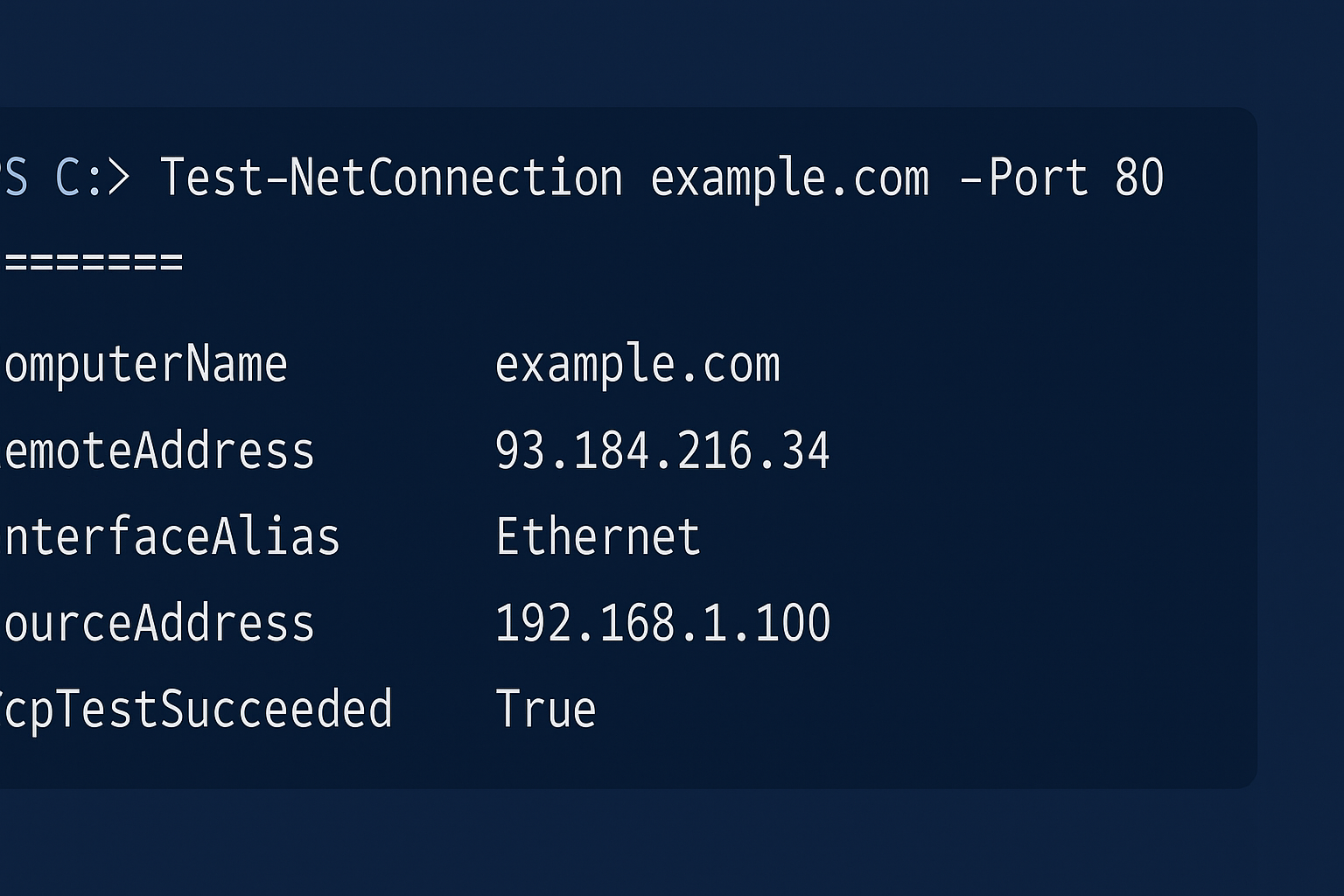 PowerShell : résoudre un nom DNS avec Resolve-DnsName
