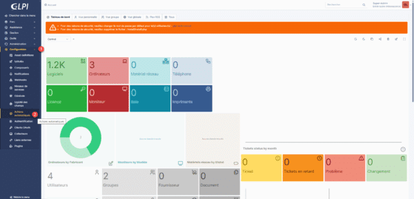 GLPI 11 - Painel de controle