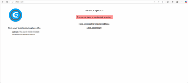 Agente GLPI - Interface Web