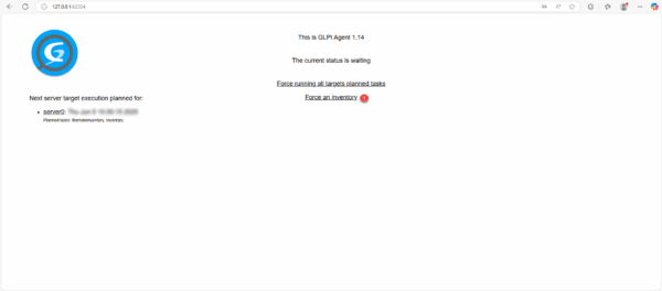 Agente GLPI - Interface Web