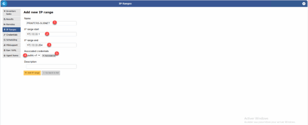 Config credential