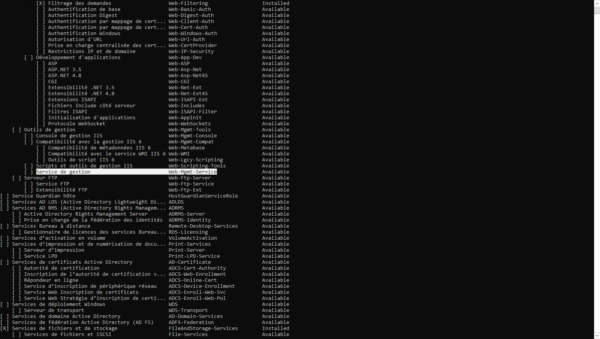 Get-WindowFeature