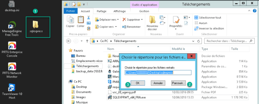 Extract files for install