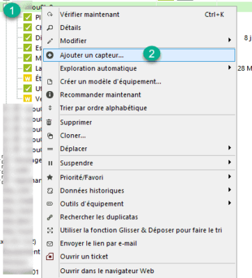 Ajouter un capteur
