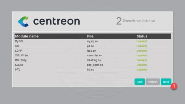 Centreon installation 2/9