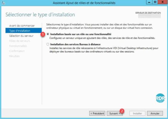 Choix type installation