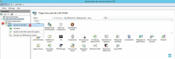 Agregar un sitio en IIS