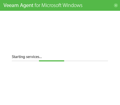 Veeam agent : installation et demarrage des services