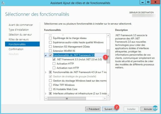 Fonctionnalité : .NET Framework