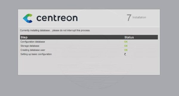 Centreon installation 7/9