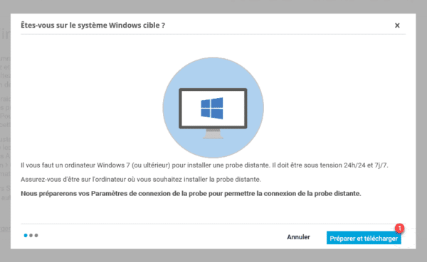 Probe distante