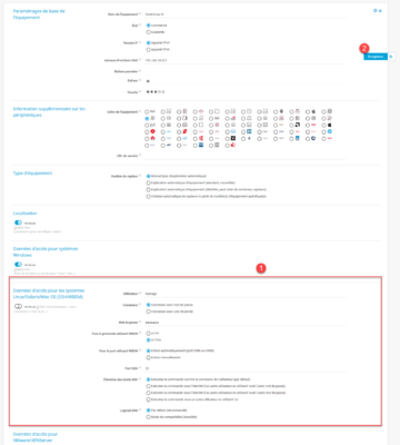 Saisie des informations