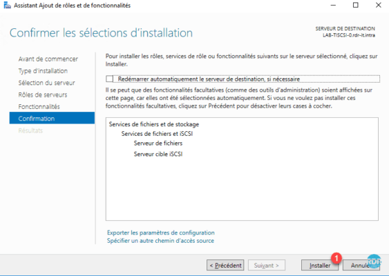 Installer le rôle
