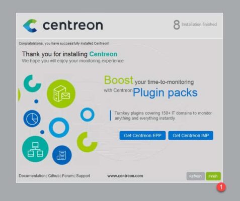 Centreon installation 9/9