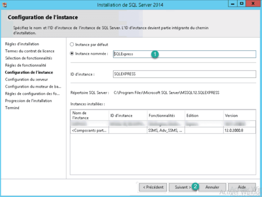 nom de l'instance