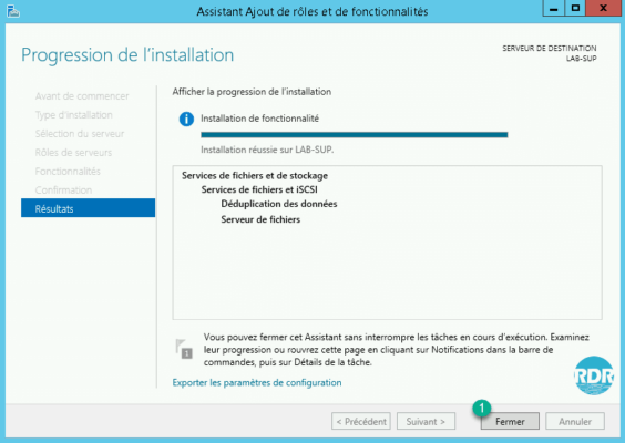Installation terminée