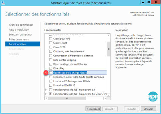 Fonctionnalité NLB