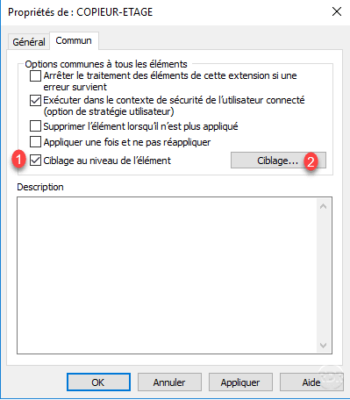 Activation du ciblage