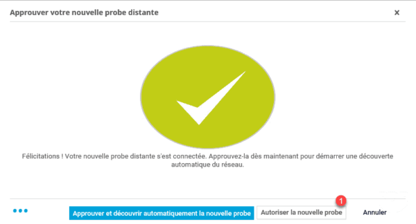 Autoriser la probe distante